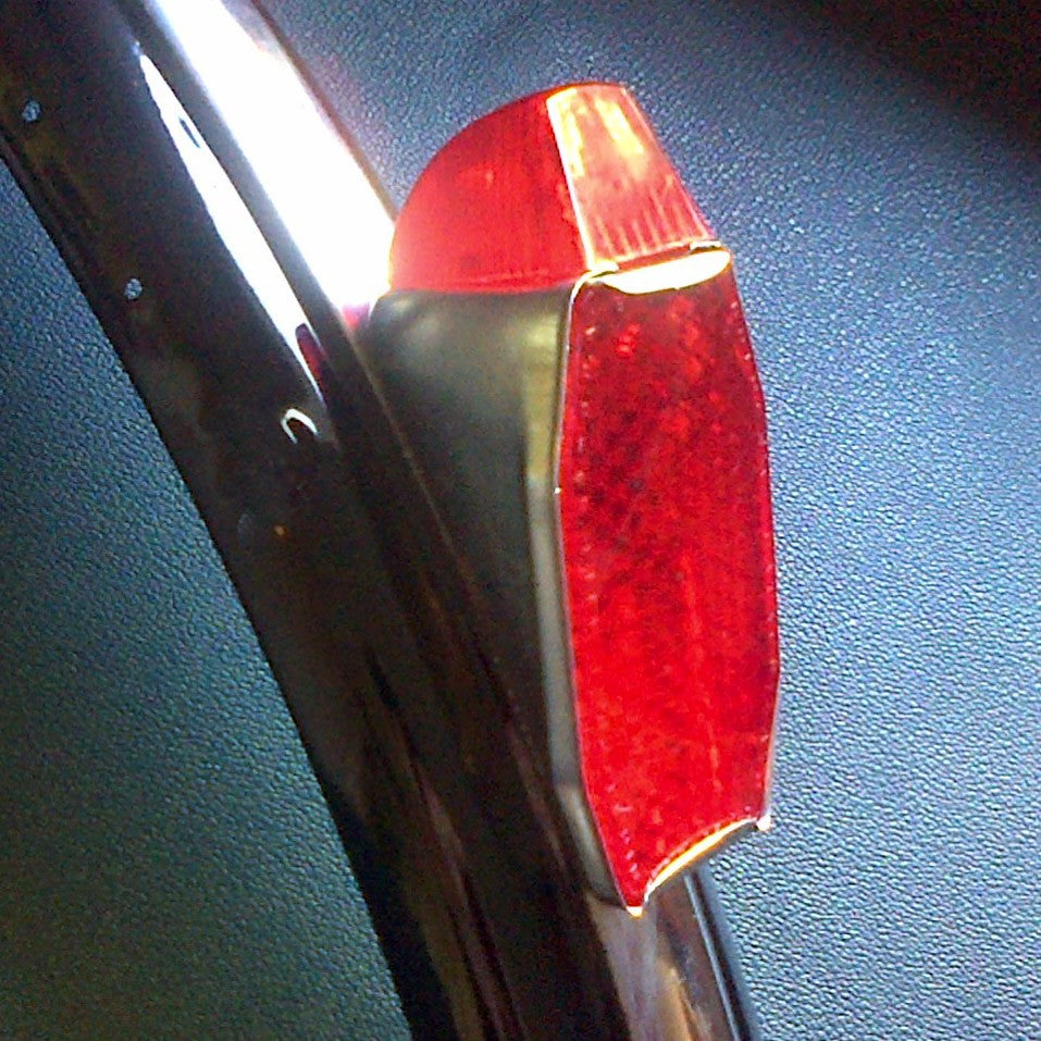 Feu arrière en métal pour vélo vintage