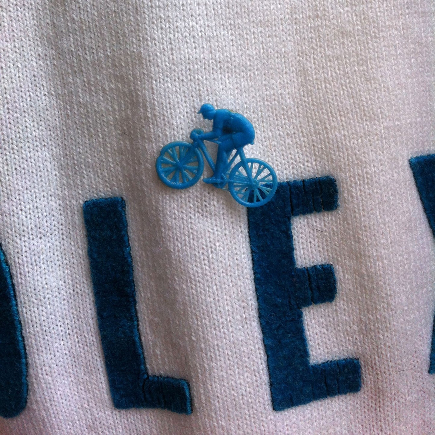 Vintage cyclist pin