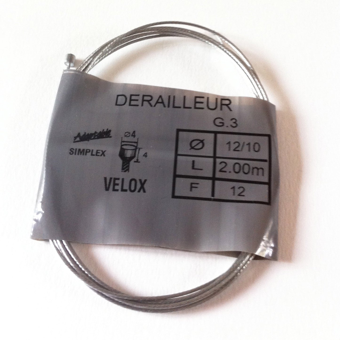 Câble de dérailleur 2.00m Velox