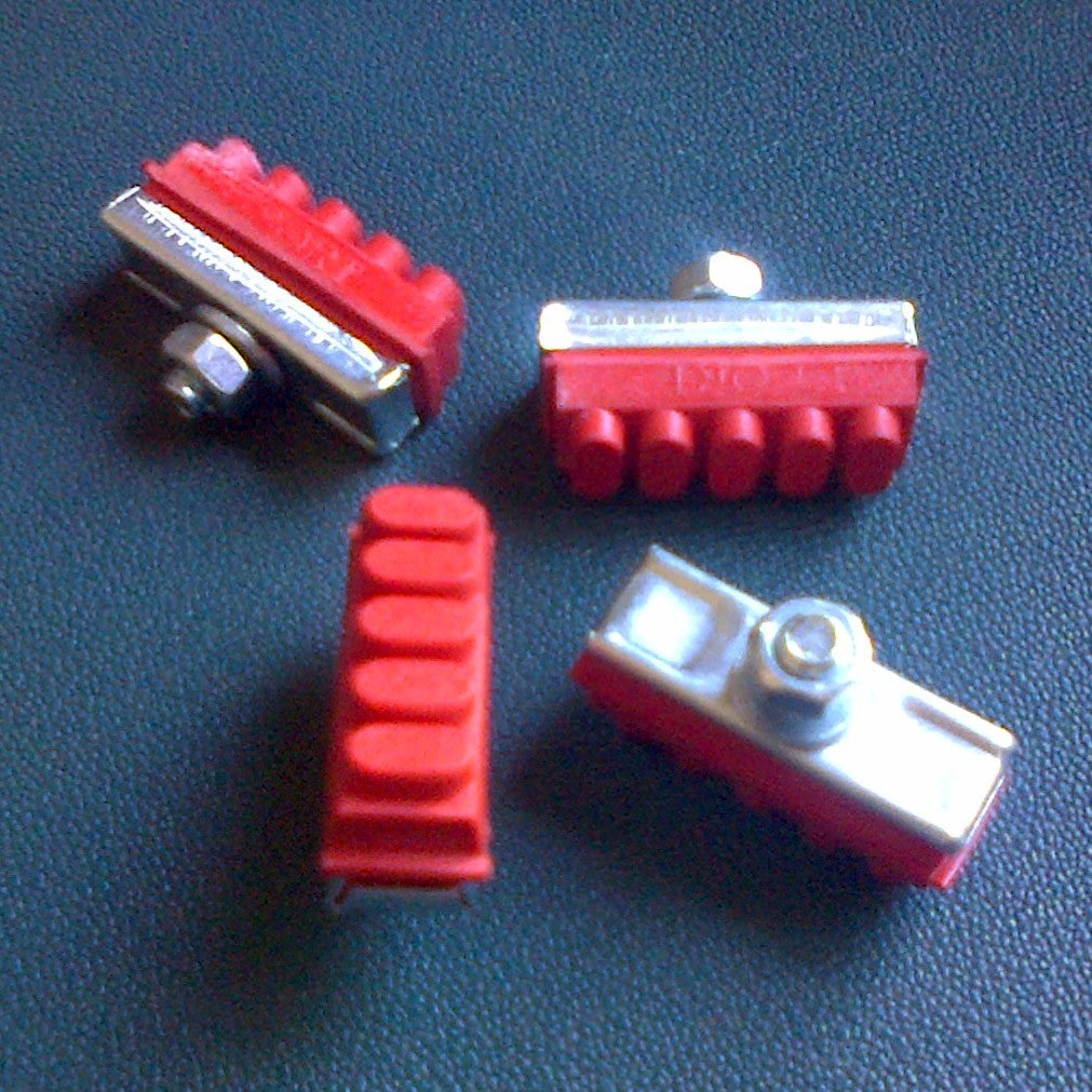 Red brake pads