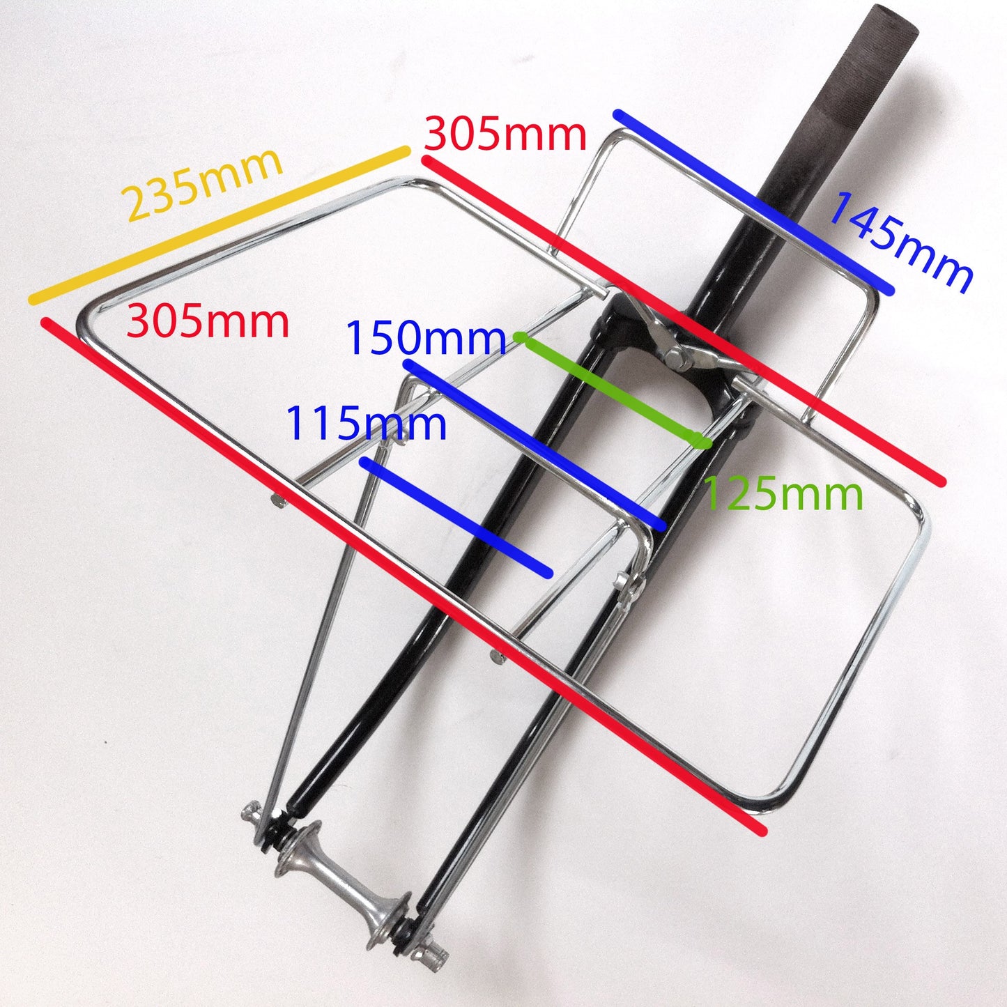 Front luggage rack carrier