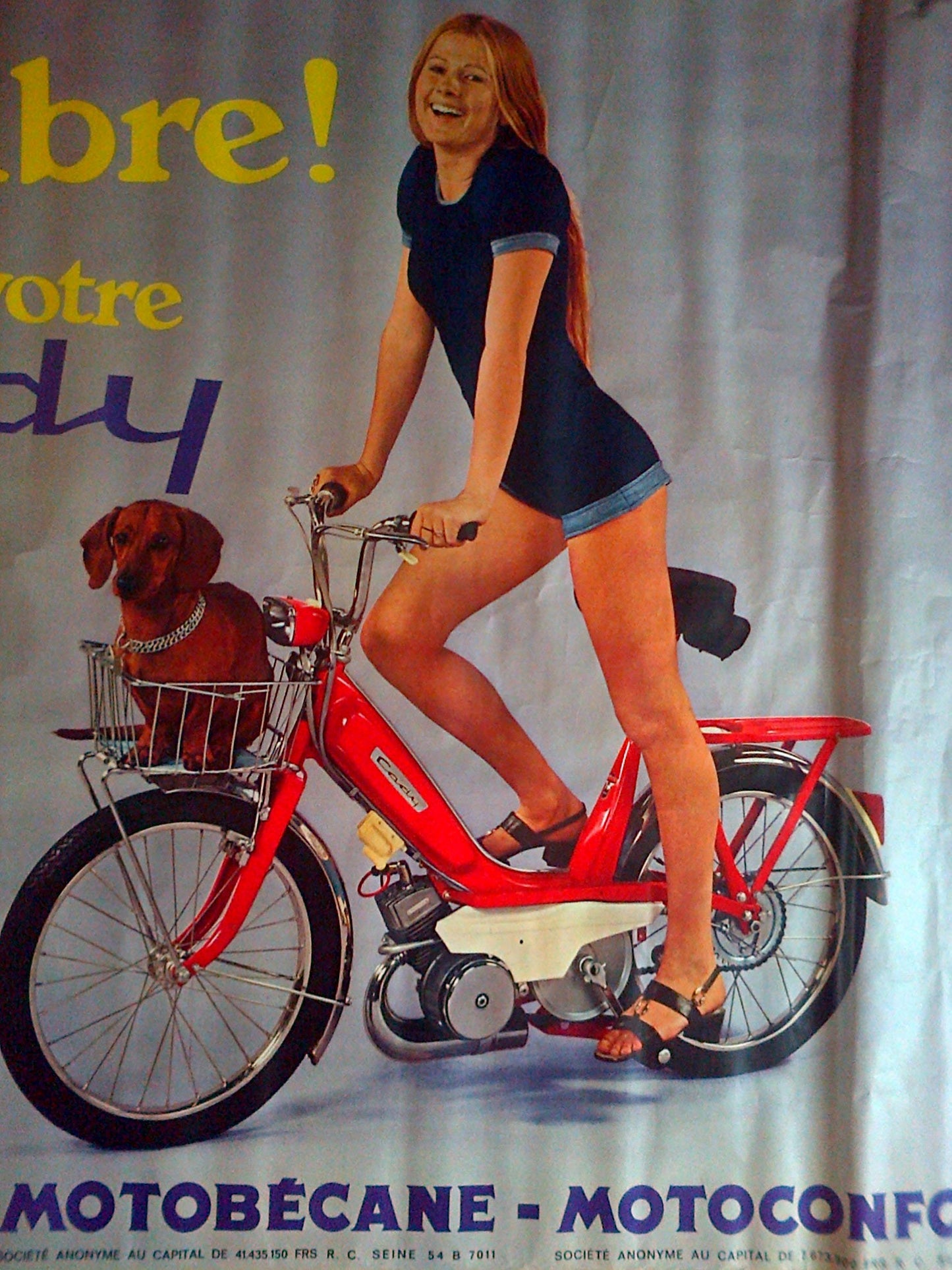 Affiche ancienne Motobécane Motoconfort CADY de 1971