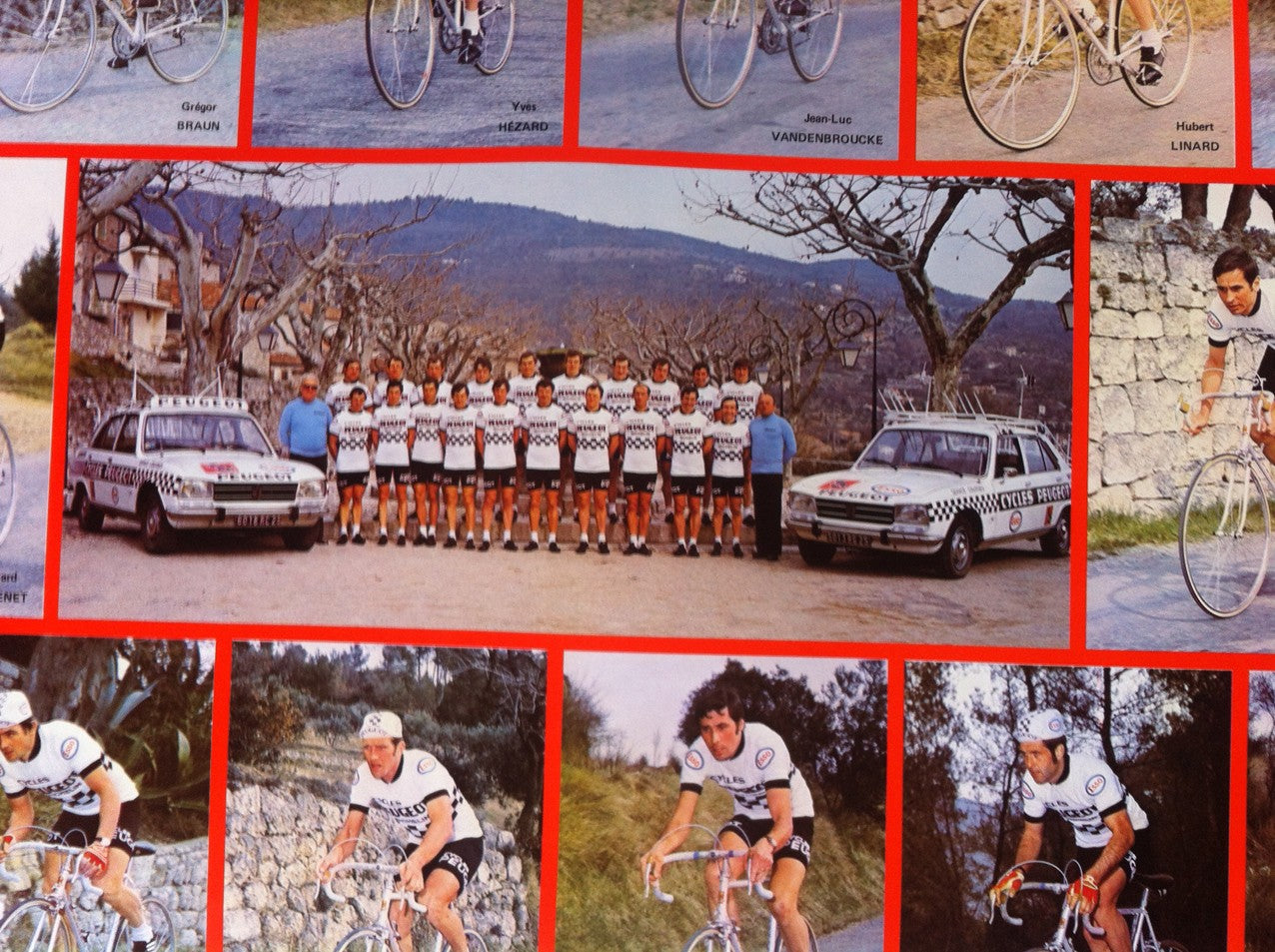 Affiche ancienne Équipe Cycles Peugeot 1978