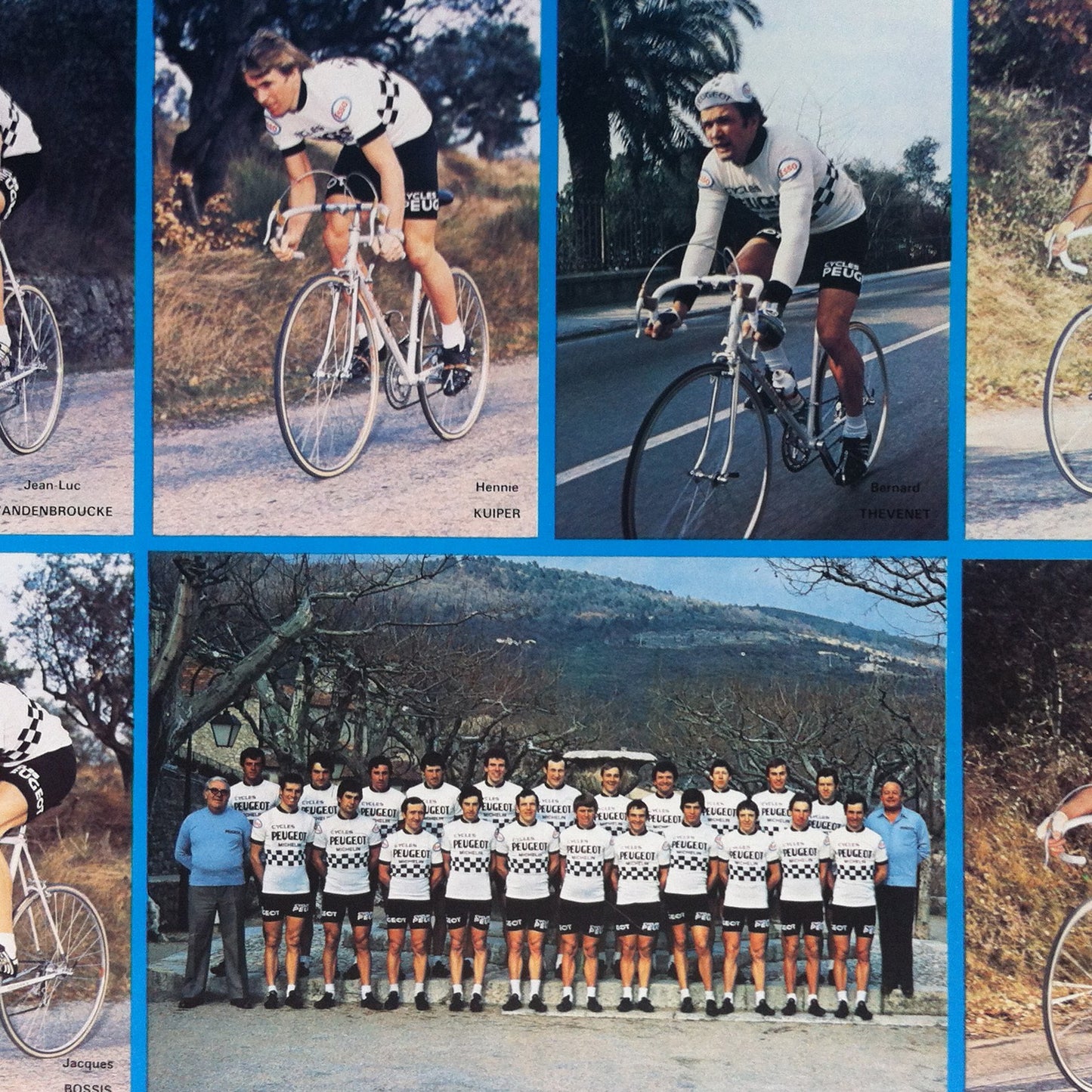 Affiche ancienne Équipe Cycles Peugeot 1979