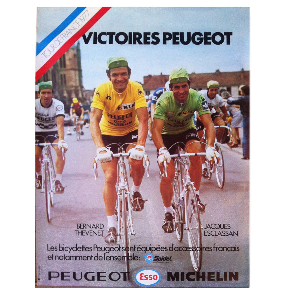 Affiche de la Victoire Peugeot Tour de France 1977