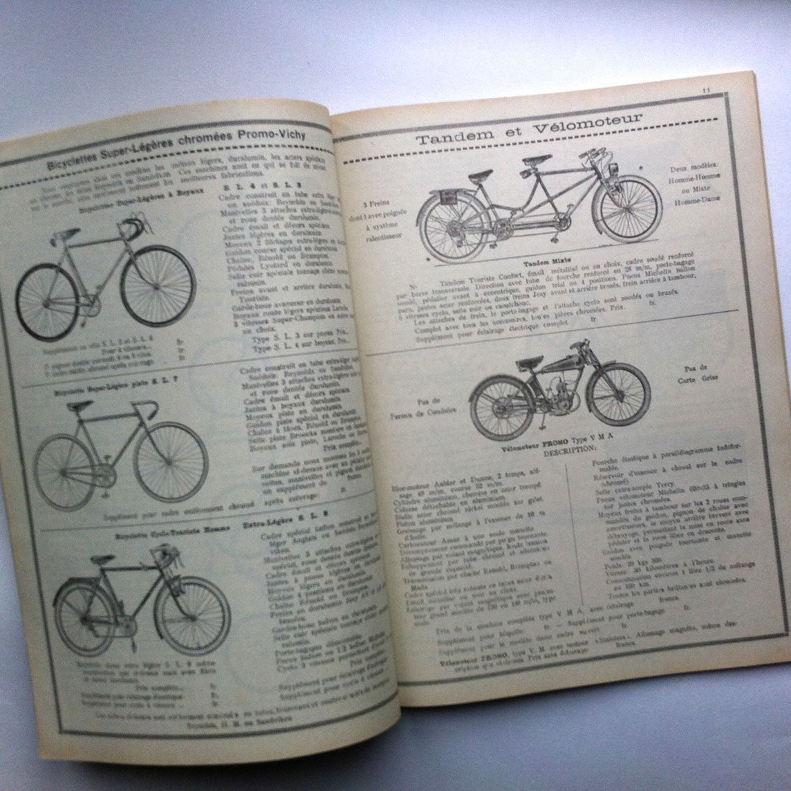 Old catalogue for cycles